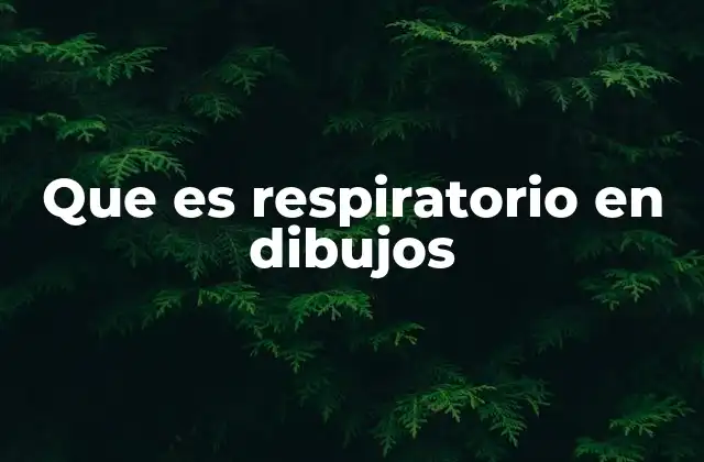 Que es Respiratorio en Dibujos