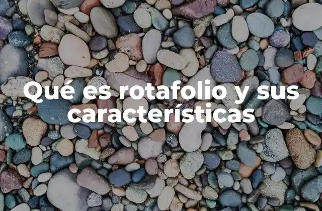 Qué es Rotafolio y Sus Características