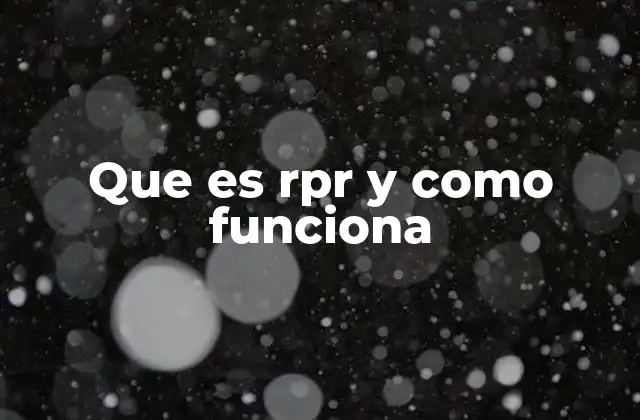 Que es Rpr y como Funciona 2 El papel del RPR en el diagnóstico de enfermedades infecciosas