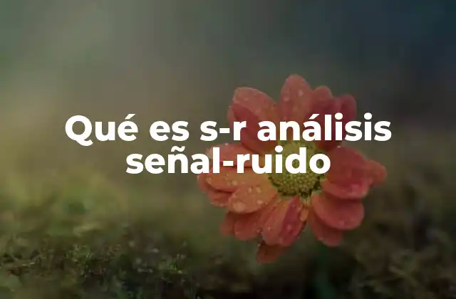 Aplicaciones del análisis de señal-ruido en la vida real