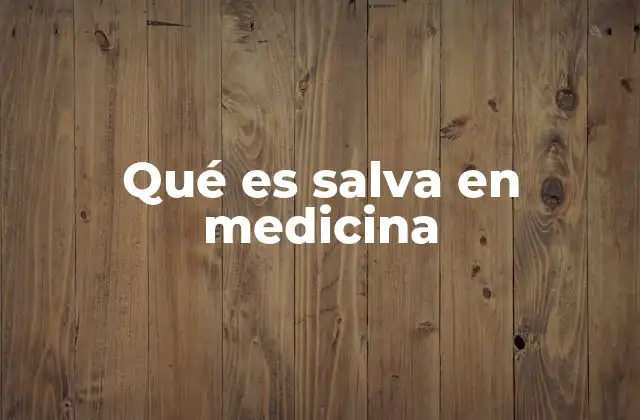 El papel de las salvas en la medicina de emergencia