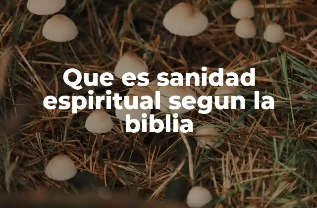 La sanidad espiritual como restauración de la imagen de Dios en el hombre