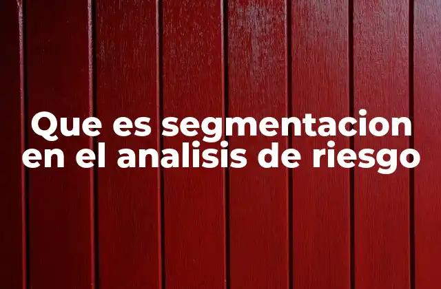 Cómo la segmentación mejora la gestión de riesgos