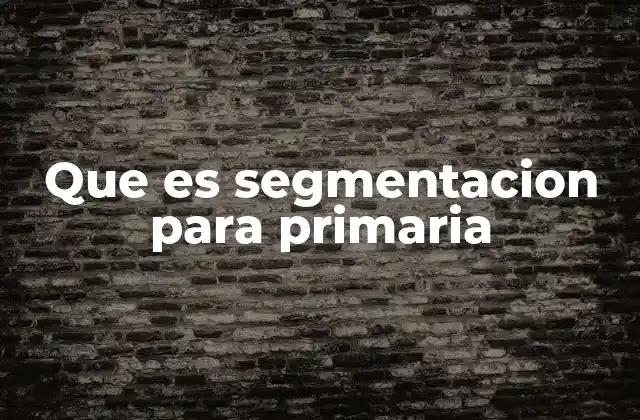 La importancia de la segmentación en la adquisición de la lectoescritura