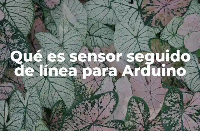 Qué es Sensor Seguido de Línea para Arduino