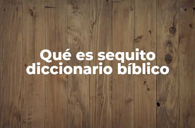 Qué es Sequito Diccionario Bíblico 2 El lenguaje bíblico y sus desafíos en la interpretación