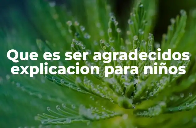 Que es Ser Agradecidos Explicacion para Niños 2 La importancia de enseñar gratitud desde la infancia