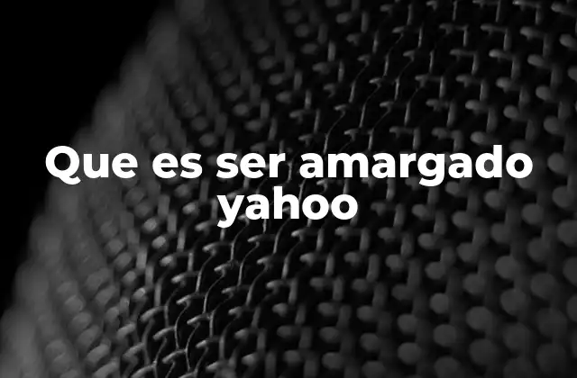 Cómo se desarrolla el amargamiento emocional