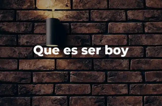 La evolución del uso del término boy en el lenguaje moderno