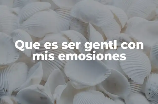 Que es Ser Gentl con Mis Emosiones 2 El equilibrio entre la emoción y la razón