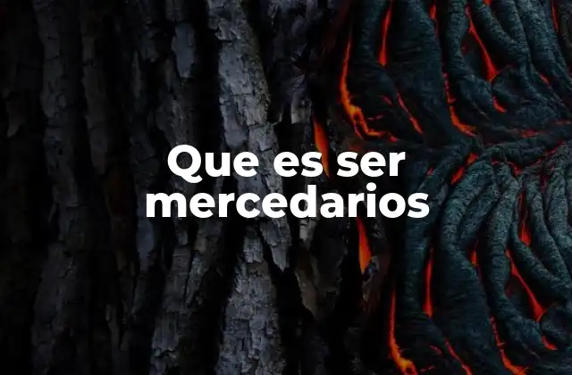 Que es Ser Mercedarios