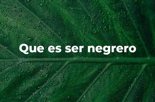 Que es Ser Negrero 2 El impacto del negrero en la sociedad contemporánea