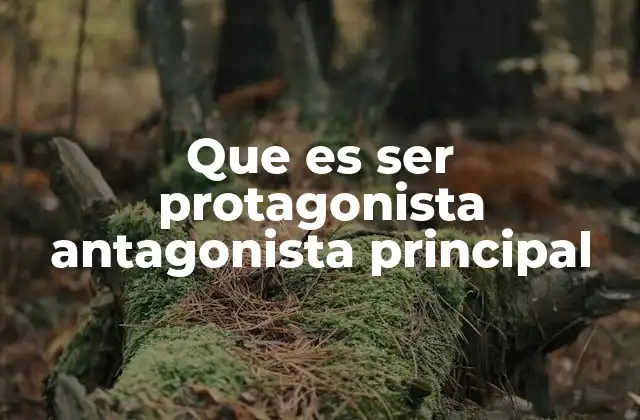 Que es Ser Protagonista Antagonista Principal 2 La dinámica entre el personaje principal y sus contrincantes