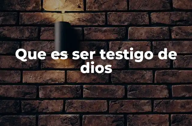 La esencia del testimonio espiritual