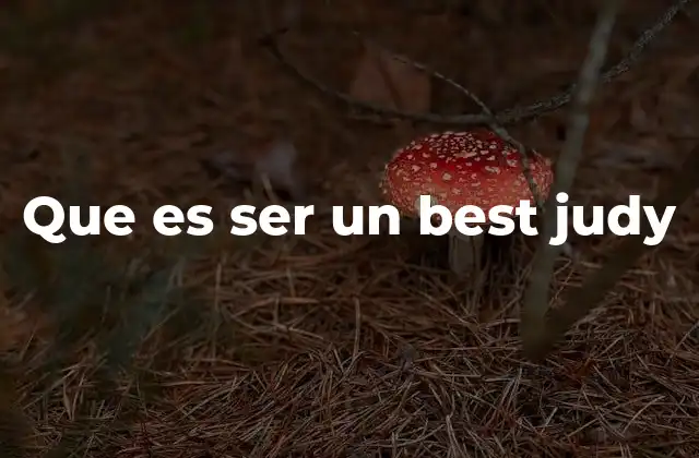 Que es Ser un Best Judy