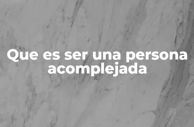 La influencia de los complejos en la autoestima