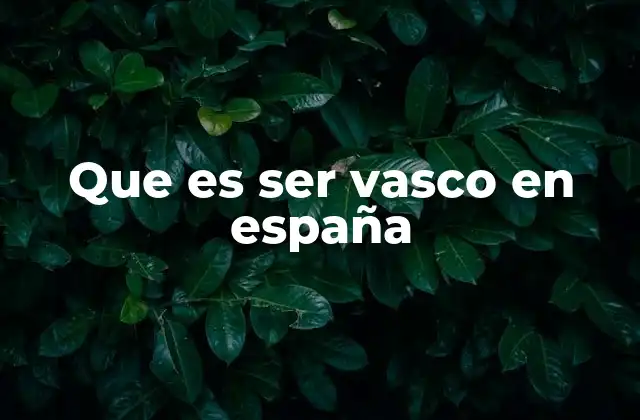Que es Ser Vasco en España 2 Las raíces culturales y sociales del ser vasco