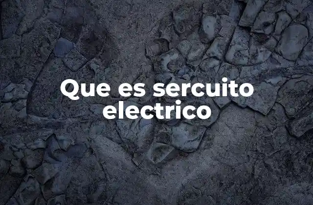 Que es Sercuito Electrico