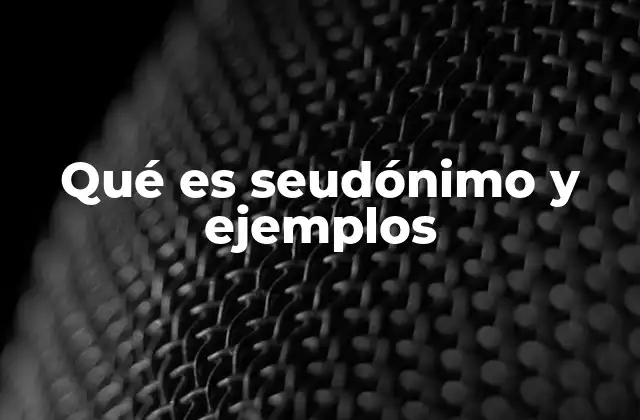 El papel de los seudónimos en la cultura y la creatividad