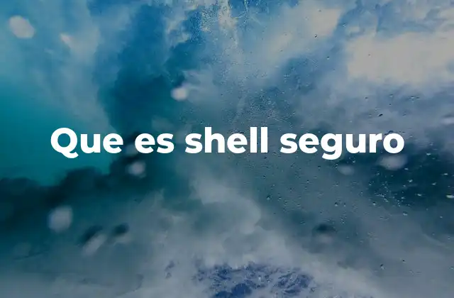 Que es Shell Seguro