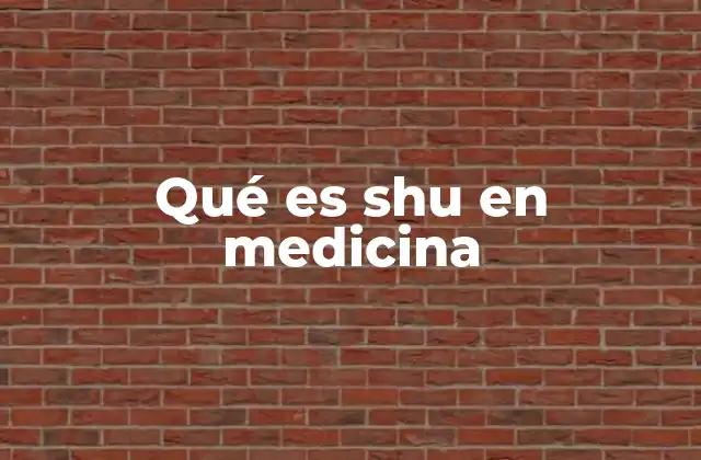 Qué es Shu en Medicina