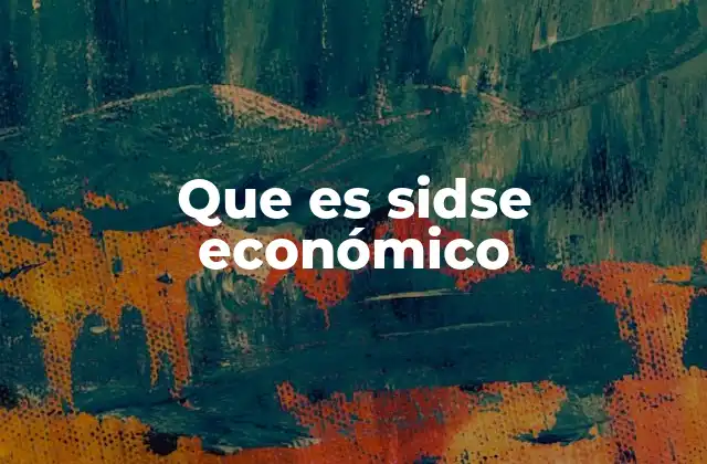 Que es Sidse Económico