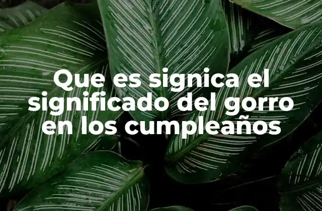 El gorro como símbolo de alegría y celebración