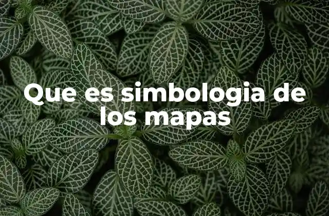 Que es Simbologia de los Mapas