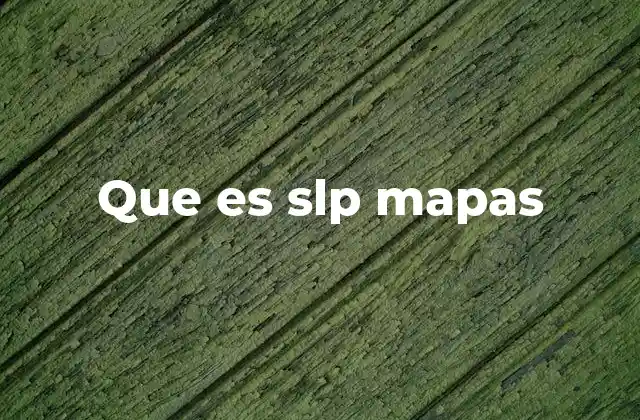 Que es Slp Mapas