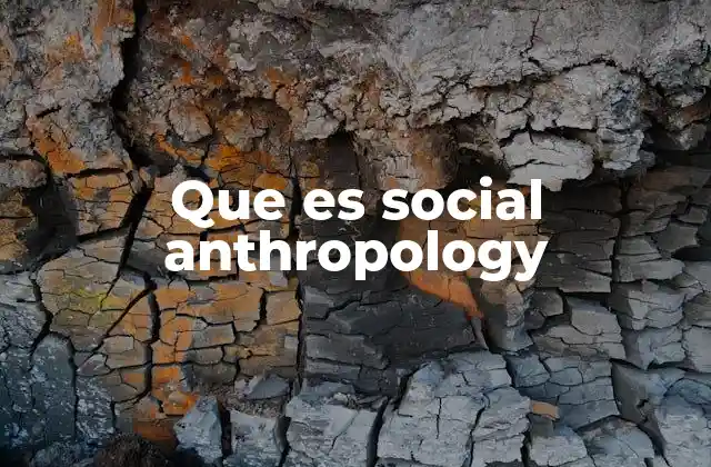 Que es Social Anthropology 2 La importancia de comprender las dinámicas sociales