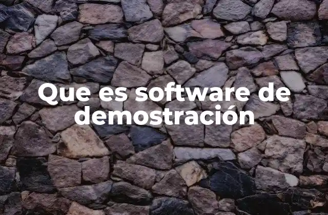 El papel del software de demostración en el proceso de toma de decisiones
