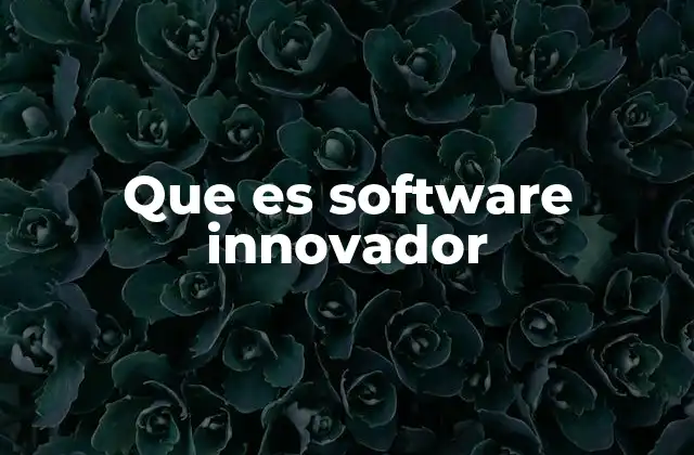 Que es Software Innovador