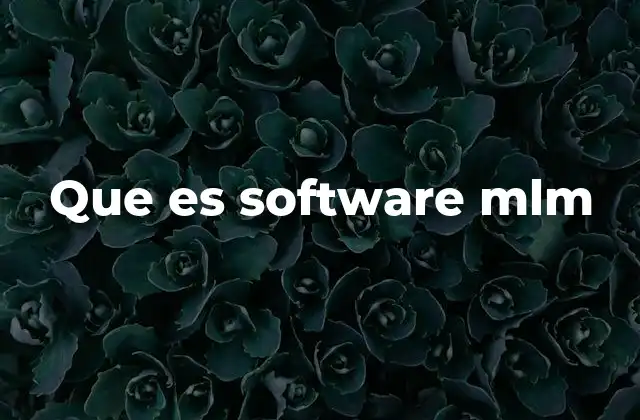 Que es Software Mlm