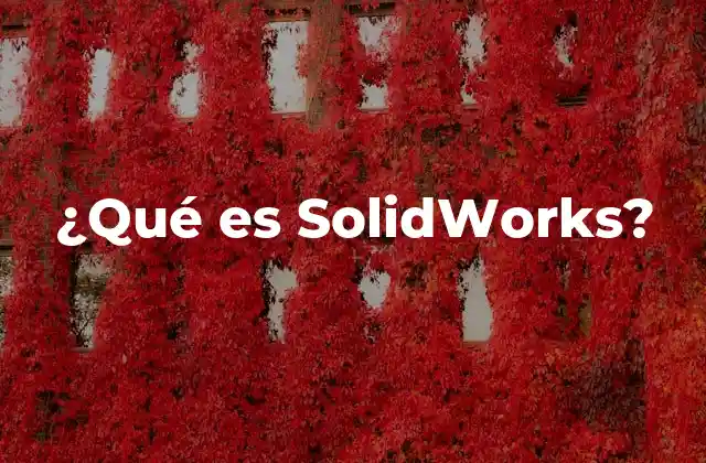 ¿qué es Solidworks?