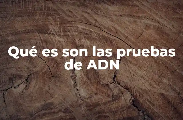 El papel del ADN en la identificación genética