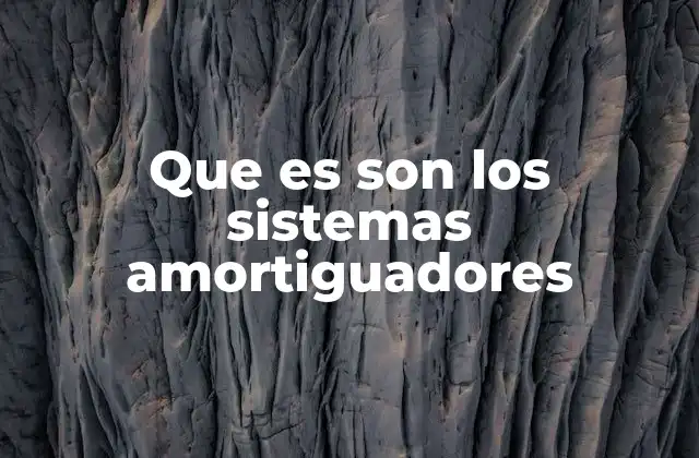 Funcionamiento de los sistemas de amortiguación