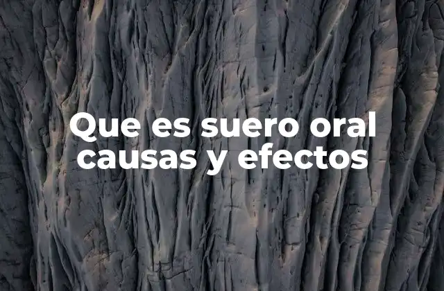 ¿Cuándo es necesario recurrir al suero oral?
