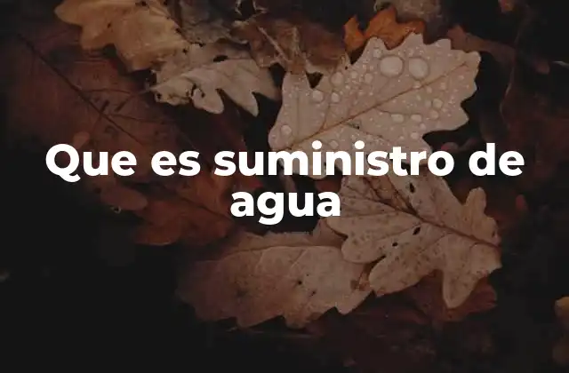 El proceso detrás del acceso al agua potable