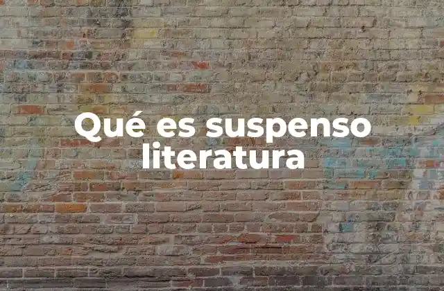 La importancia del suspenso en la narrativa