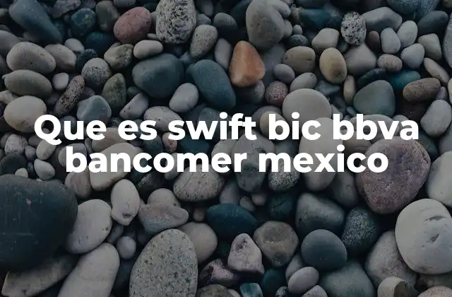 Que es Swift Bic Bbva Bancomer Mexico 2 La importancia de los códigos SWIFT/BIC en las transferencias internacionales