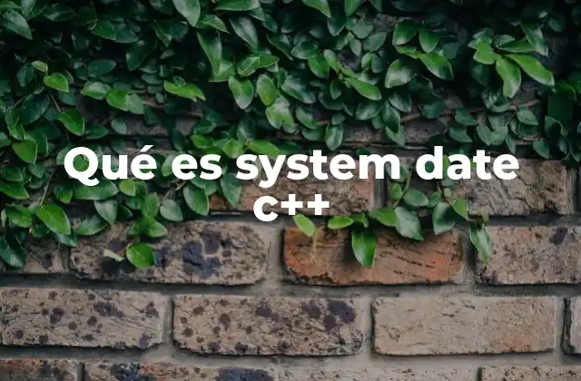 Qué es System Date C++