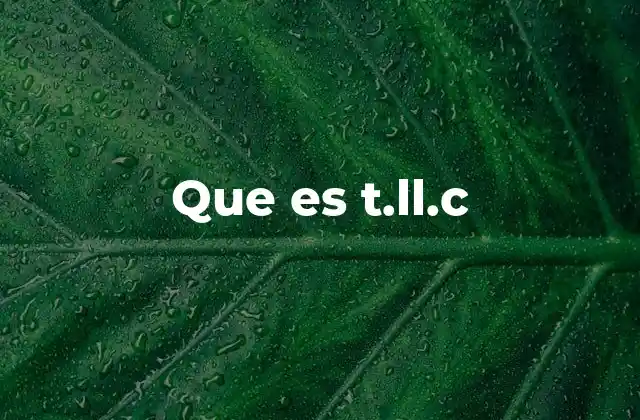 Que es T.ll.c