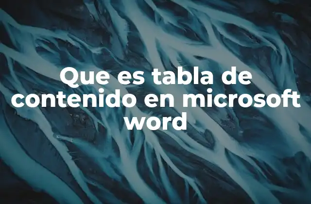 La importancia de organizar documentos largos con una tabla de contenido