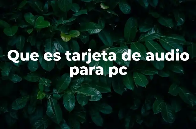 Que es Tarjeta de Audio para Pc 2 Cómo funciona la tarjeta de sonido en una computadora