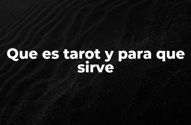 El tarot como herramienta de autorreflexión y crecimiento personal