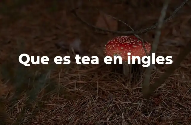 La importancia cultural del té en el mundo anglosajón