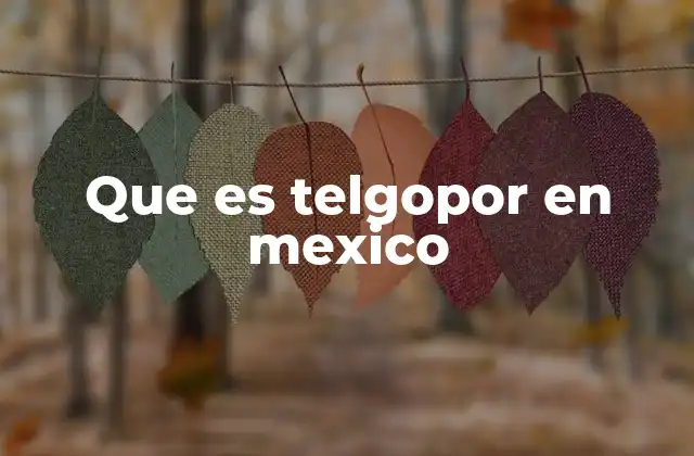 Que es Telgopor en Mexico