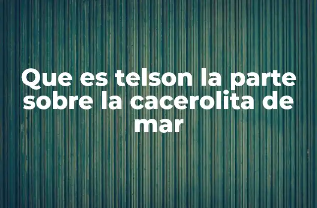 La anatomía del telson en el mundo de los crustáceos
