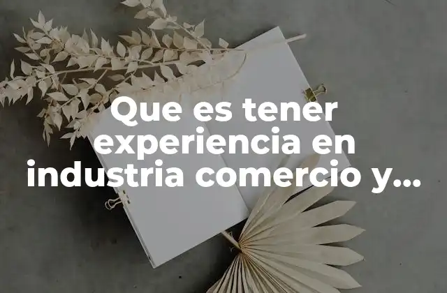 Que es Tener Experiencia en Industria Comercio y Retail 2 La importancia de la experiencia en el entorno minorista