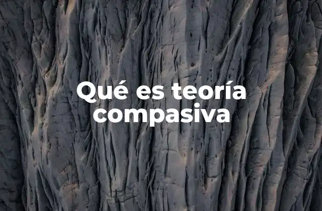 Qué es Teoría Compasiva